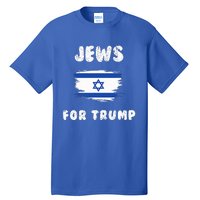 Jewish Israel Flag Jews for Trump  Tall T-Shirt