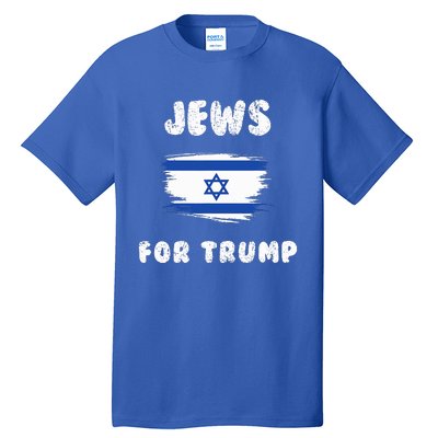 Jewish Israel Flag Jews for Trump  Tall T-Shirt