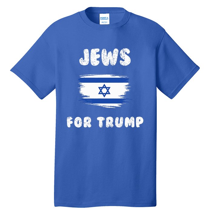 Jewish Israel Flag Jews for Trump  Tall T-Shirt