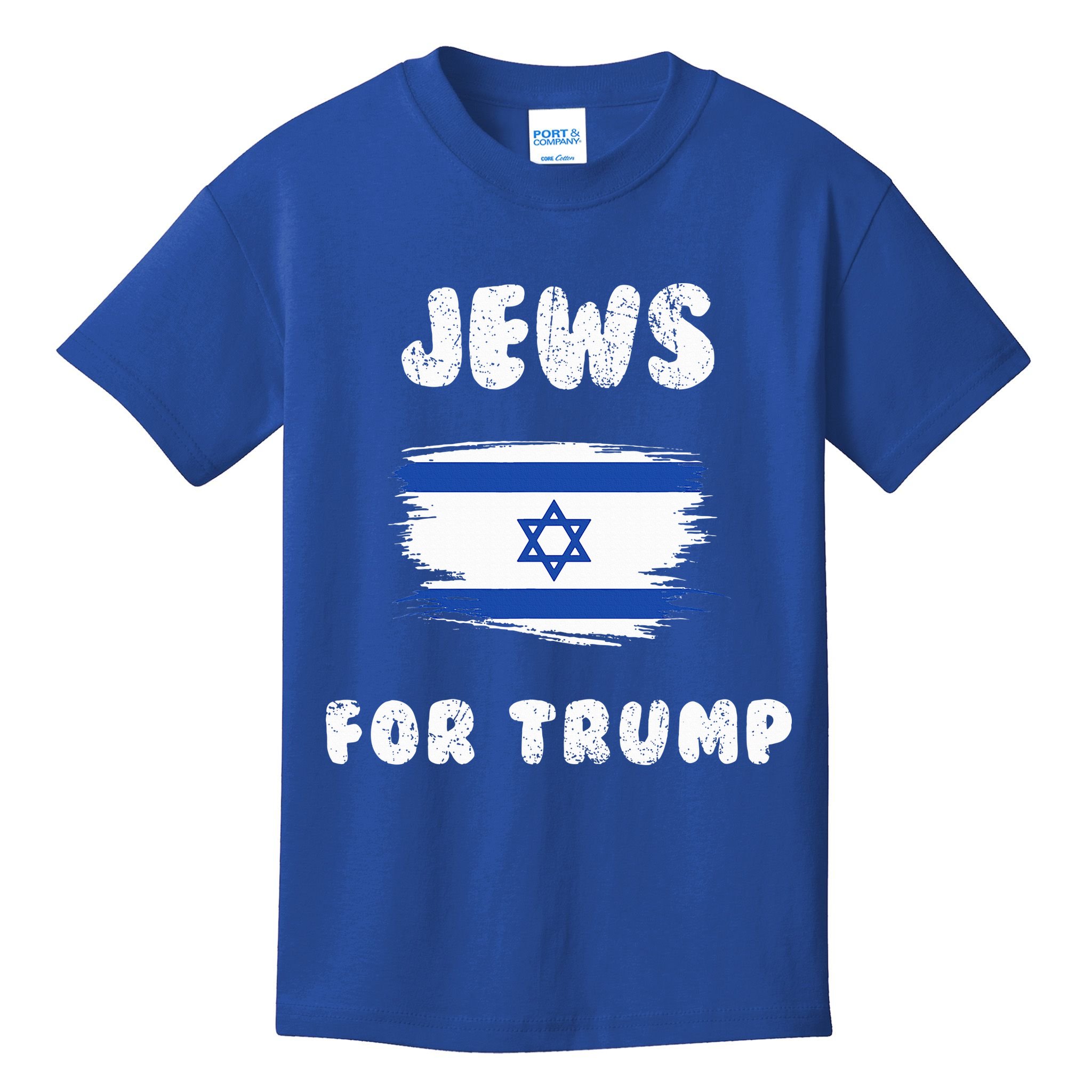 Jewish Israel Flag Jews for Trump  Kids T-Shirt