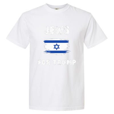 Jewish Israel Flag Jews for Trump  Garment-Dyed Heavyweight T-Shirt