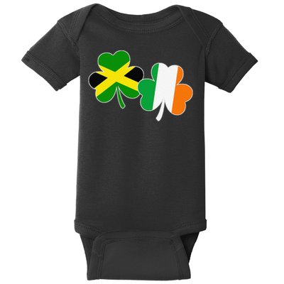 Jamaican Irish Flag Shamrock Jamaica Ireland Baby Bodysuit