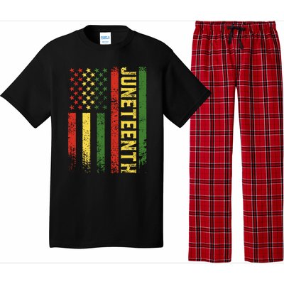 Juneteenth Independence Freedom Day Melanin African Usa Flag Gift Pajama Set