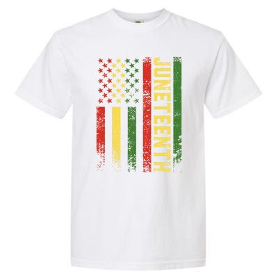 Juneteenth Independence Freedom Day Melanin African Usa Flag Gift Garment-Dyed Heavyweight T-Shirt