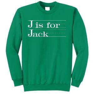 J Is For Jack Awesome Back To School Gift For Kids Sweatshirt