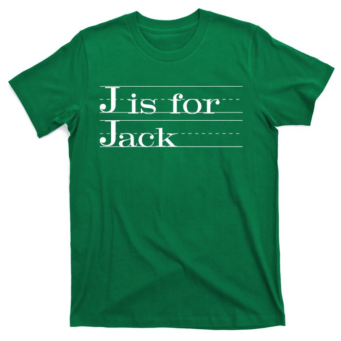 J Is For Jack Awesome Back To School Gift For Kids T-Shirt