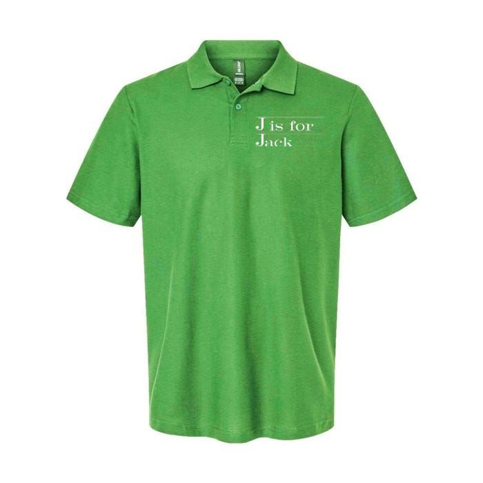 J Is For Jack Awesome Back To School Gift For Kids Softstyle Adult Sport Polo