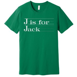 J Is For Jack Awesome Back To School Gift For Kids Premium T-Shirt