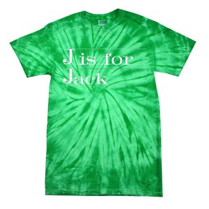 J Is For Jack Awesome Back To School Gift For Kids Tie-Dye T-Shirt