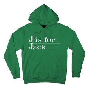 J Is For Jack Awesome Back To School Gift For Kids Tall Hoodie