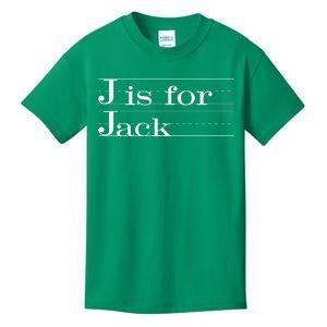 J Is For Jack Awesome Back To School Gift For Kids Kids T-Shirt