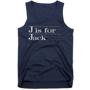 J Is For Jack Awesome Back To School Gift For Kids Tank Top