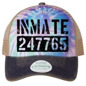 Jail Inmate Funny Prison Inmate Costume Legacy Tie Dye Trucker Hat