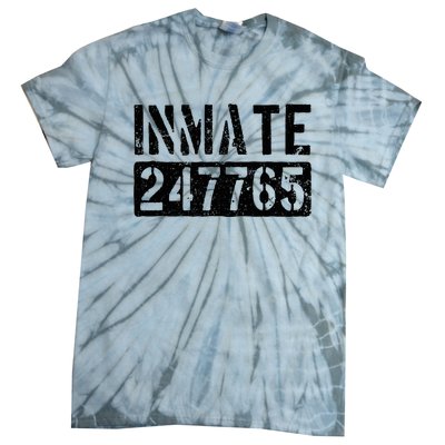 Jail Inmate Funny Prison Inmate Costume Tie-Dye T-Shirt