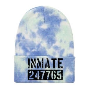 Jail Inmate Funny Prison Inmate Costume Tie Dye 12in Knit Beanie