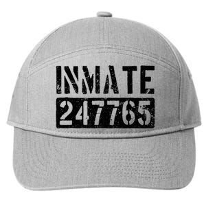 Jail Inmate Funny Prison Inmate Costume 7-Panel Snapback Hat