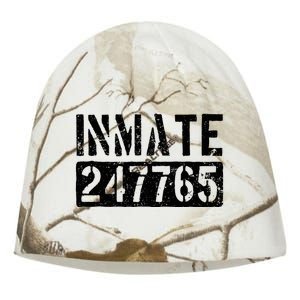 Jail Inmate Funny Prison Inmate Costume Kati - Camo Knit Beanie