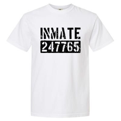 Jail Inmate Funny Prison Inmate Costume Garment-Dyed Heavyweight T-Shirt