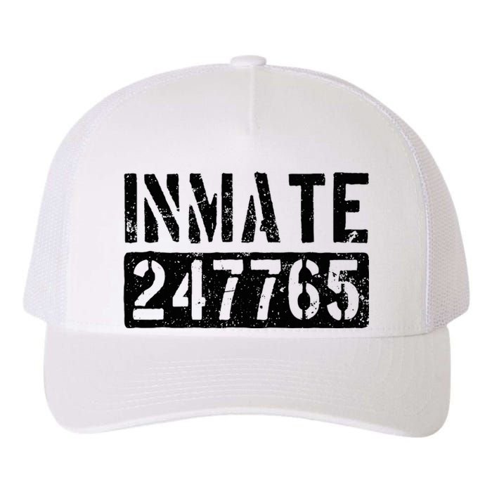 Jail Inmate Funny Prison Inmate Costume Yupoong Adult 5-Panel Trucker Hat