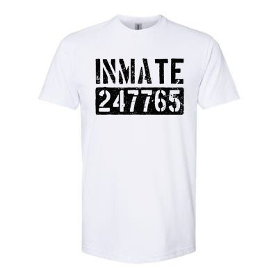 Jail Inmate Funny Prison Inmate Costume Softstyle CVC T-Shirt