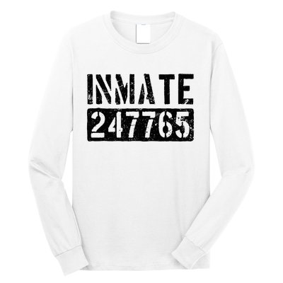 Jail Inmate Funny Prison Inmate Costume Long Sleeve Shirt