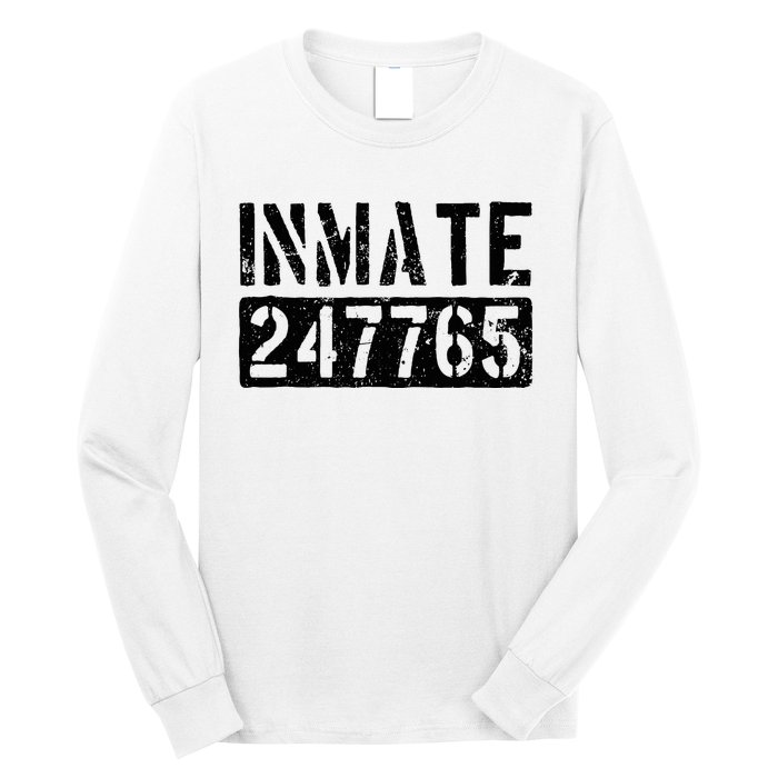 Jail Inmate Funny Prison Inmate Costume Long Sleeve Shirt