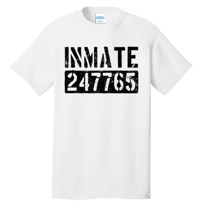 Jail Inmate Funny Prison Inmate Costume Tall T-Shirt