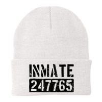 Jail Inmate Funny Prison Inmate Costume Knit Cap Winter Beanie