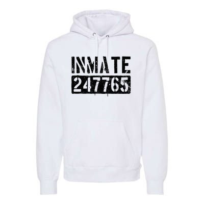 Jail Inmate Funny Prison Inmate Costume Premium Hoodie