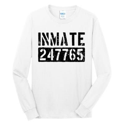 Jail Inmate Funny Prison Inmate Costume Tall Long Sleeve T-Shirt