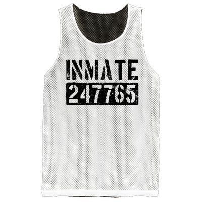 Jail Inmate Funny Prison Inmate Costume Mesh Reversible Basketball Jersey Tank