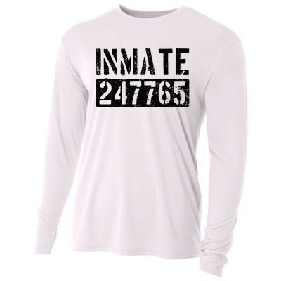 Jail Inmate Funny Prison Inmate Costume Cooling Performance Long Sleeve Crew