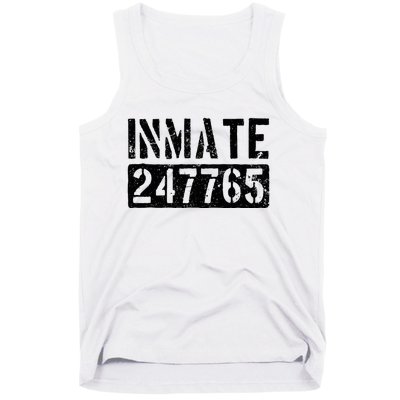 Jail Inmate Funny Prison Inmate Costume Tank Top