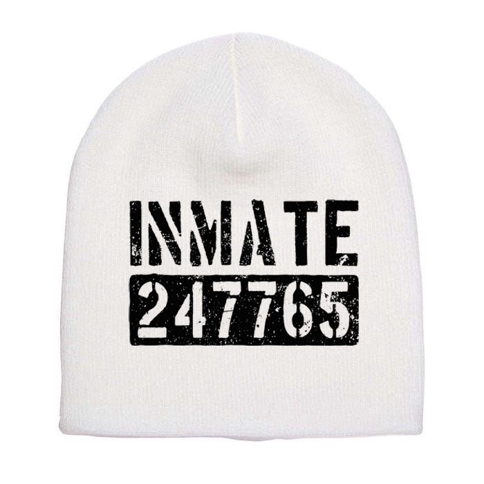 Jail Inmate Funny Prison Inmate Costume Short Acrylic Beanie