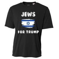 Jewish Israel Flag Jews for Trump  Cooling Performance Crew T-Shirt