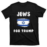 Jewish Israel Flag Jews for Trump  T-Shirt