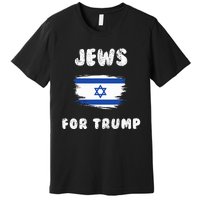 Jewish Israel Flag Jews for Trump  Premium T-Shirt