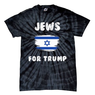 Jewish Israel Flag Jews for Trump  Tie-Dye T-Shirt