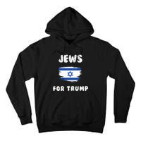 Jewish Israel Flag Jews for Trump  Tall Hoodie