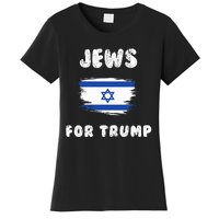 Jewish Israel Flag Jews for Trump  Women's T-Shirt