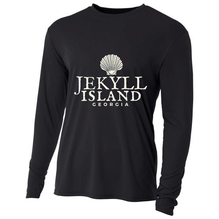 Jekyll Island  Georgia Ocean Shell Cooling Performance Long Sleeve Crew