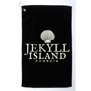 Jekyll Island  Georgia Ocean Shell Platinum Collection Golf Towel