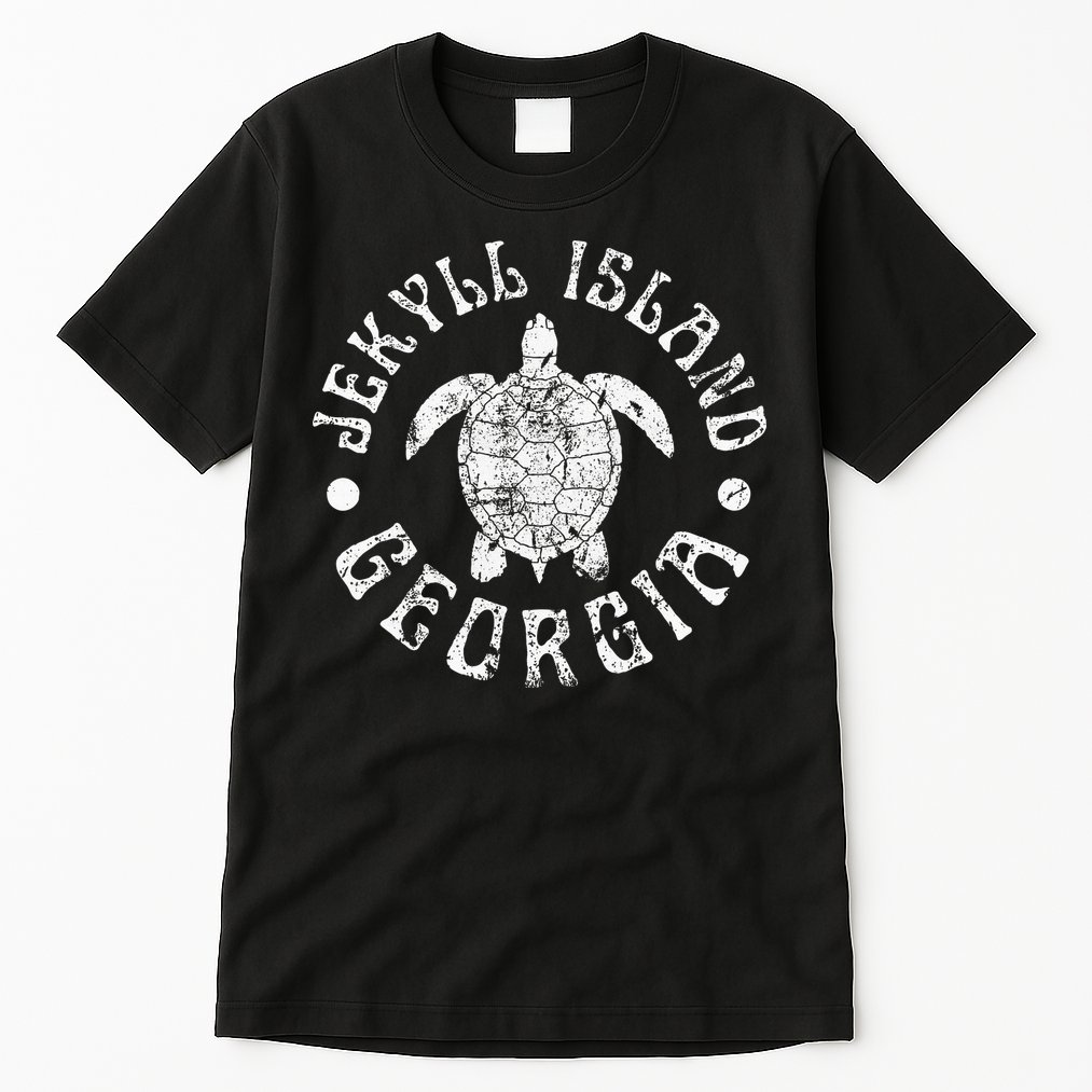 Jekyll Island Georgia Beach Sea Turtle Summer Vacation Tall T-Shirt