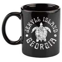 Jekyll Island Georgia Beach Sea Turtle Summer Vacation 11oz C Handle Ceramic Mug