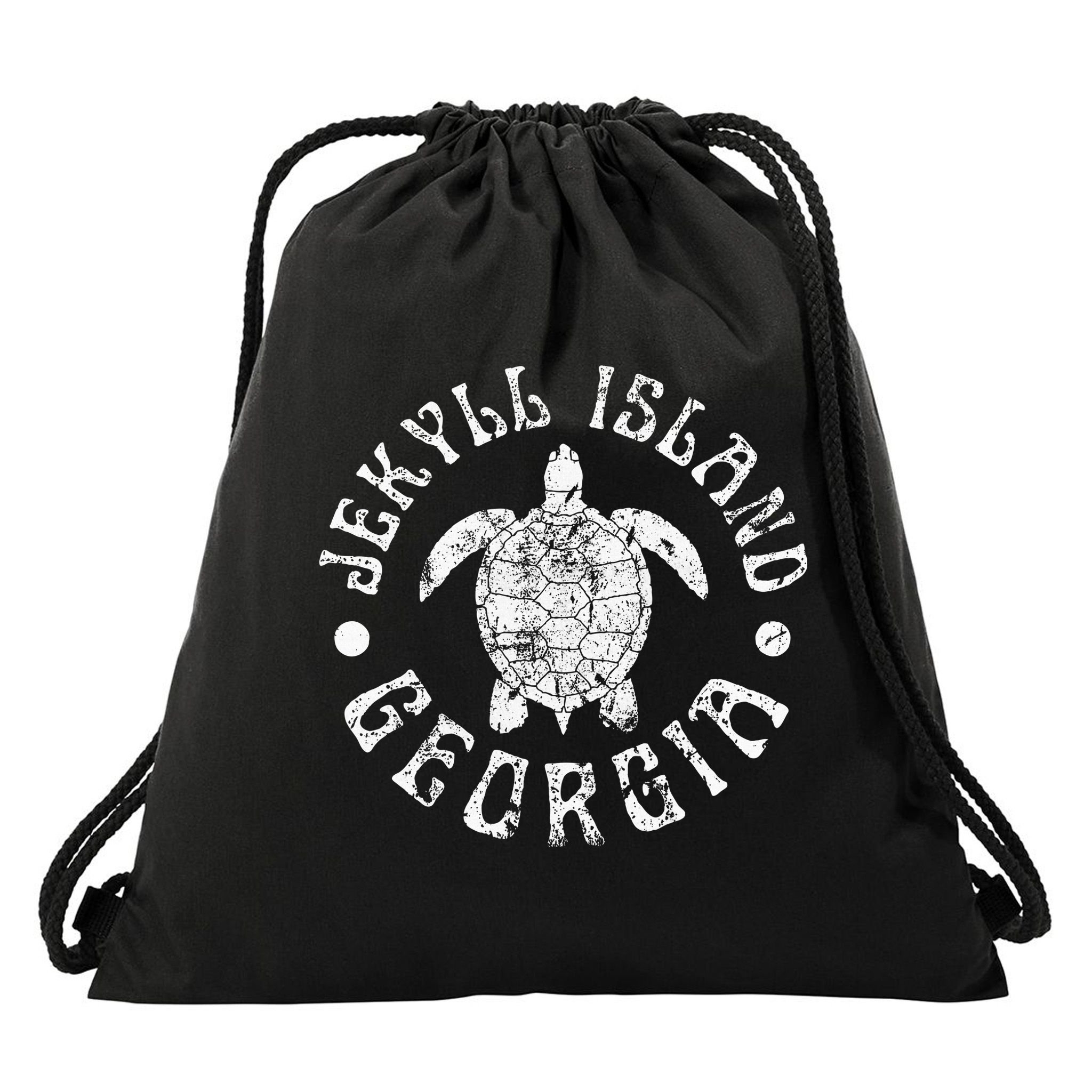Jekyll Island Georgia Beach Sea Turtle Summer Vacation Drawstring Bag