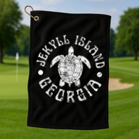 Jekyll Island Georgia Beach Sea Turtle Summer Vacation Golf Towel