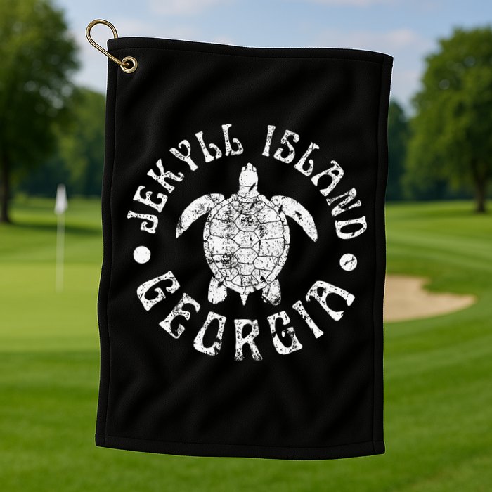 Jekyll Island Georgia Beach Sea Turtle Summer Vacation Golf Towel