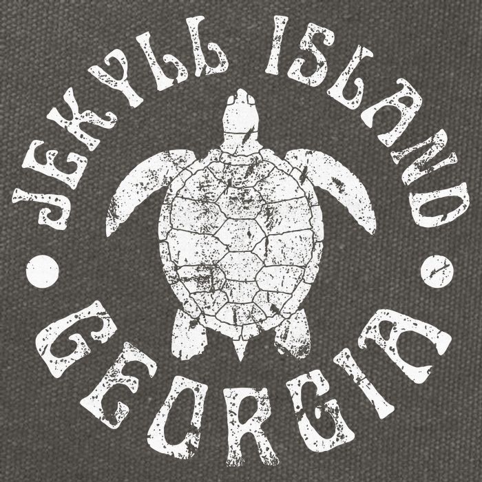 Jekyll Island Georgia Beach Sea Turtle Summer Vacation Cotton Canvas Backpack