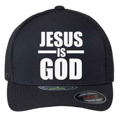 Jesus Is God Flexfit Unipanel Trucker Cap