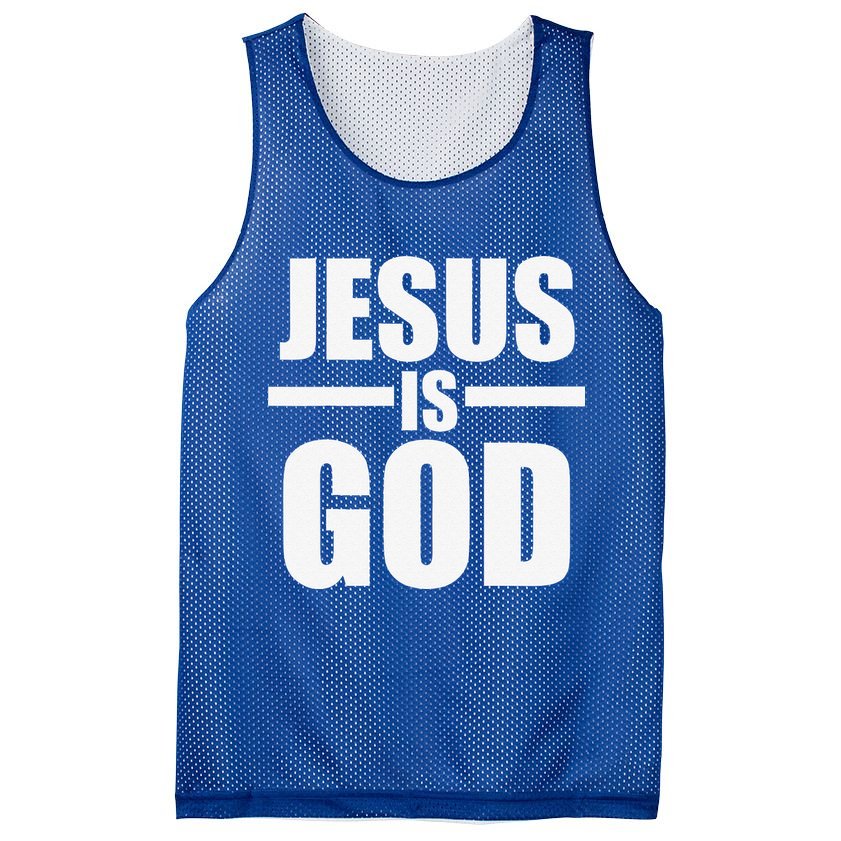 Jesus Is God Mesh Reversible Basketball Jersey Tank